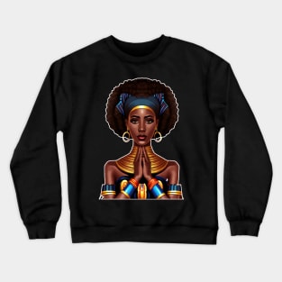 Afrocentric Melanin Black Queen Pride Crewneck Sweatshirt